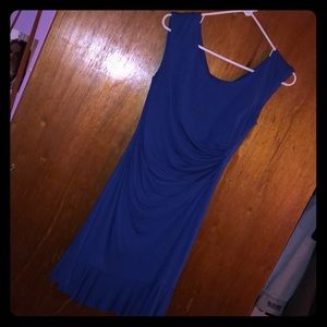 Blue form fitting dress